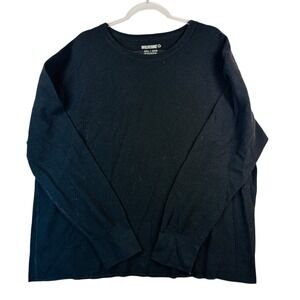 Wolverine Thermal Long Sleeve Shirt Black Waffle Knit sz 3XL Workwear Base Layer